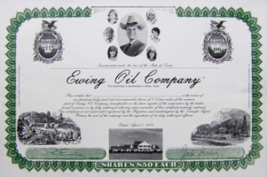 Euwing oil share certificate